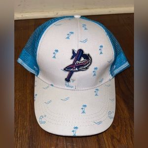 Pensacola blue wahoos minor league baseball trucker hat